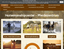 Tablet Screenshot of horsemanshipcenter.com